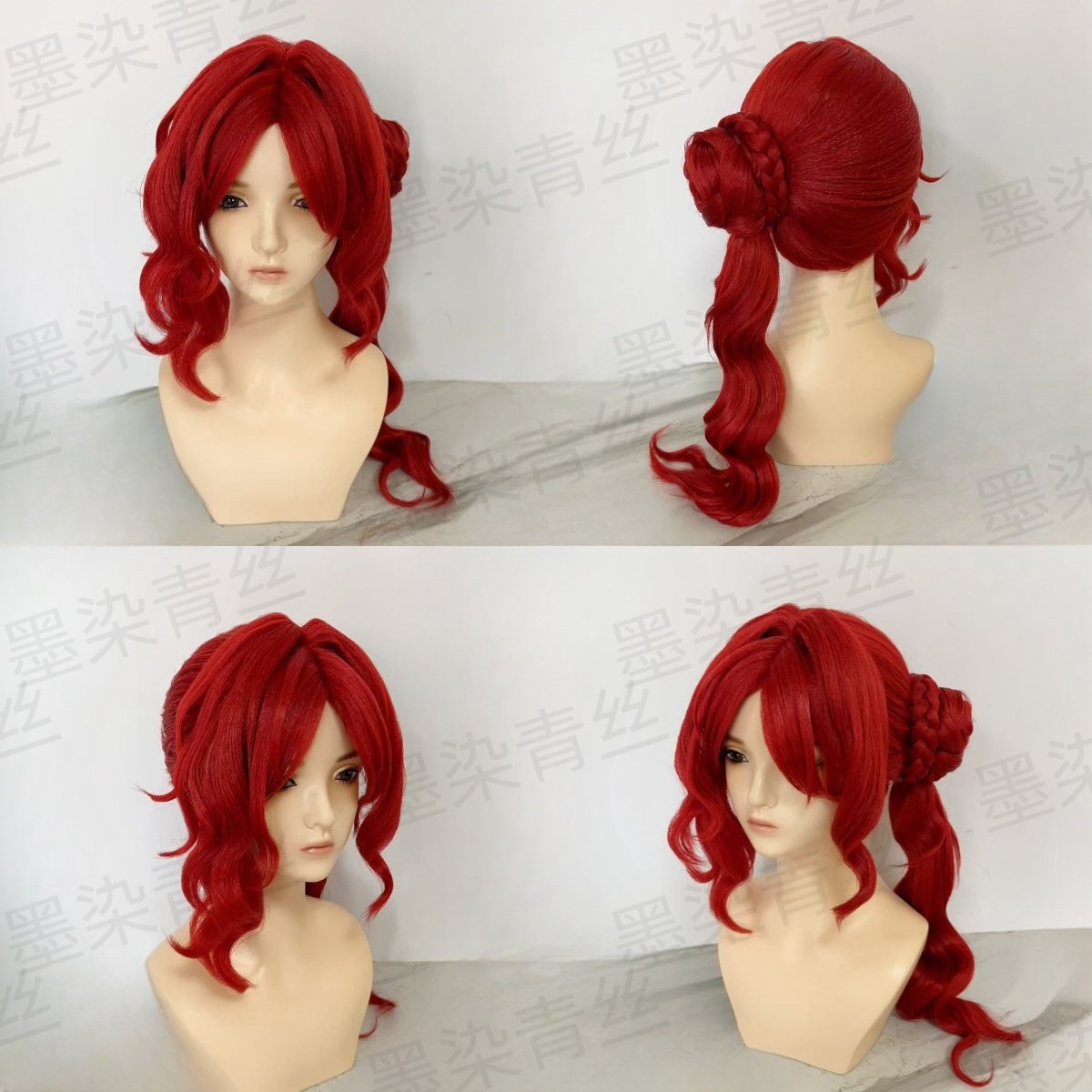 来图定制cos假发墨染青丝