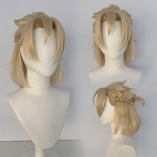 墨染青丝假发定制原神阿贝多cos假发一件起定做各种假毛假发