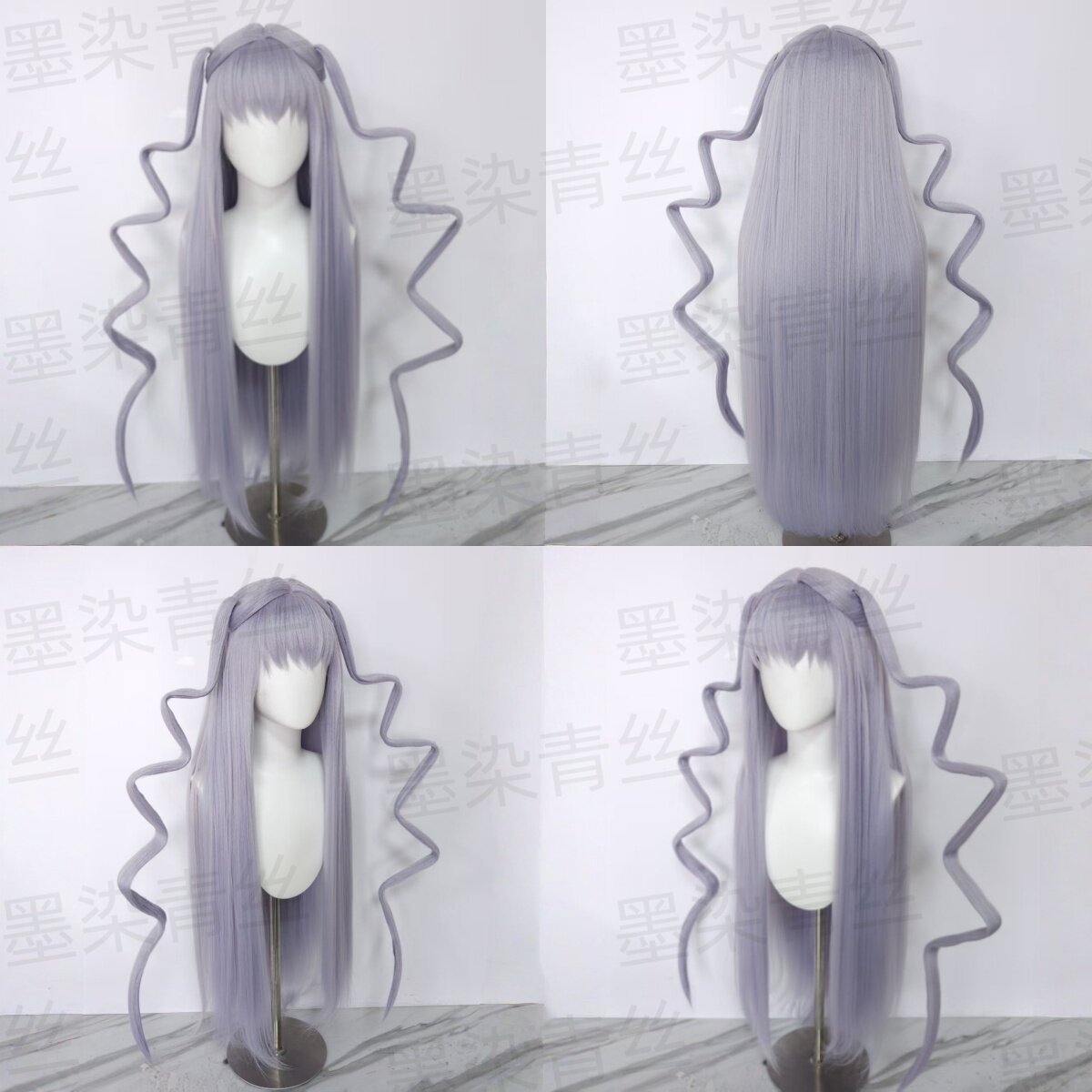 墨染青丝假发定制薔薇水晶 - 薔薇少女cos反重力假发来图定做假毛