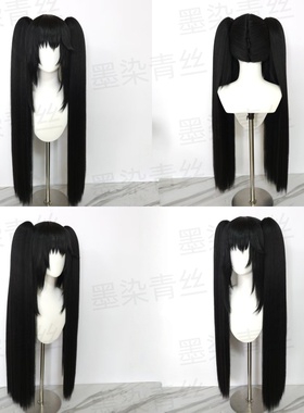 墨染青丝假发定制Tokisaki kurumi cos假发来图定做各种人物假毛