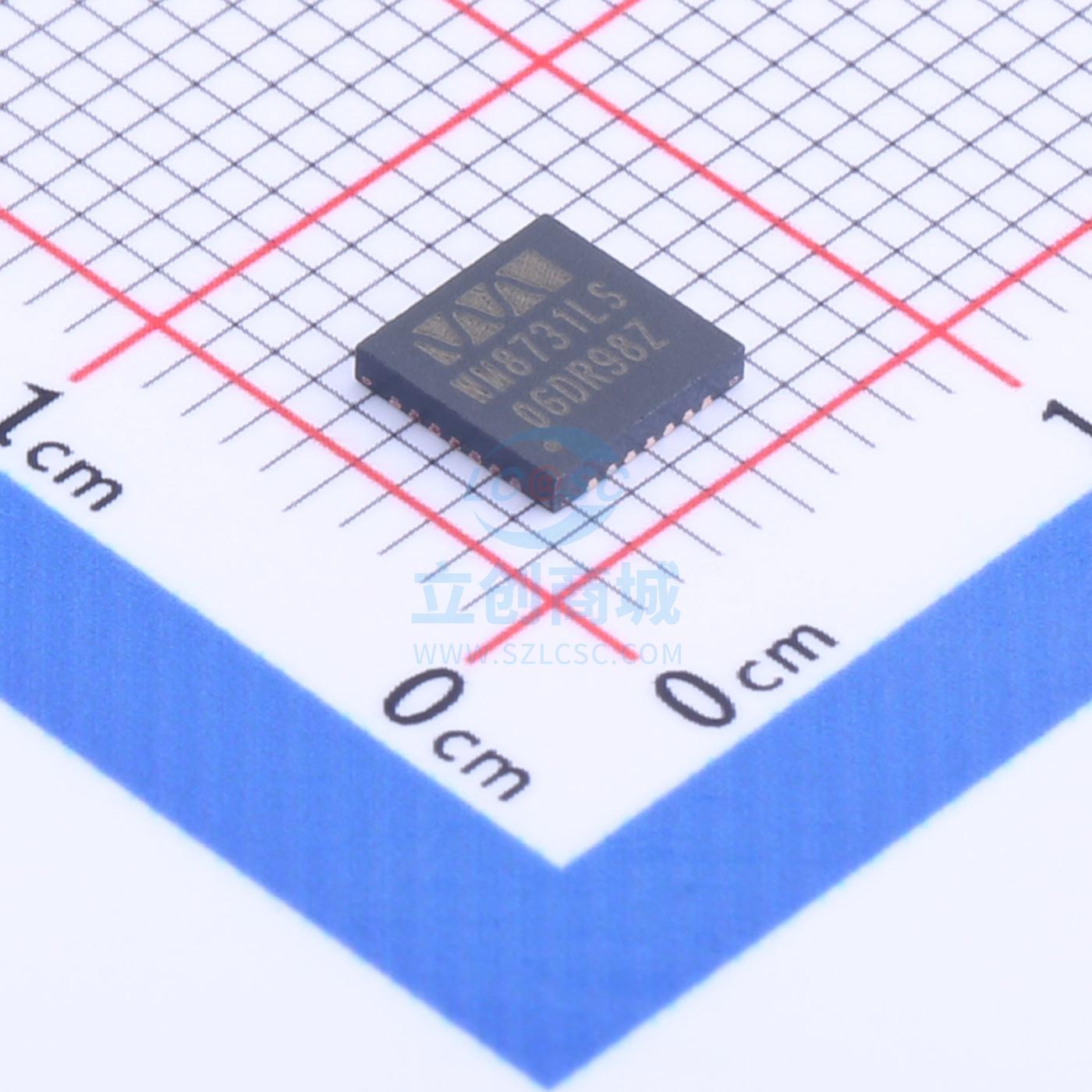 音频接口芯片 WM8731CLSEFL/R QFN-28(5x5) 全新原装进口