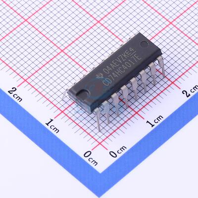 计数器/分频器 CD74HC4017E DIP-16 TI 全新原装进口