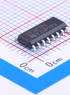 RS232芯片 ST3232CDR SOIC-16_150mil ST(意法半导体)