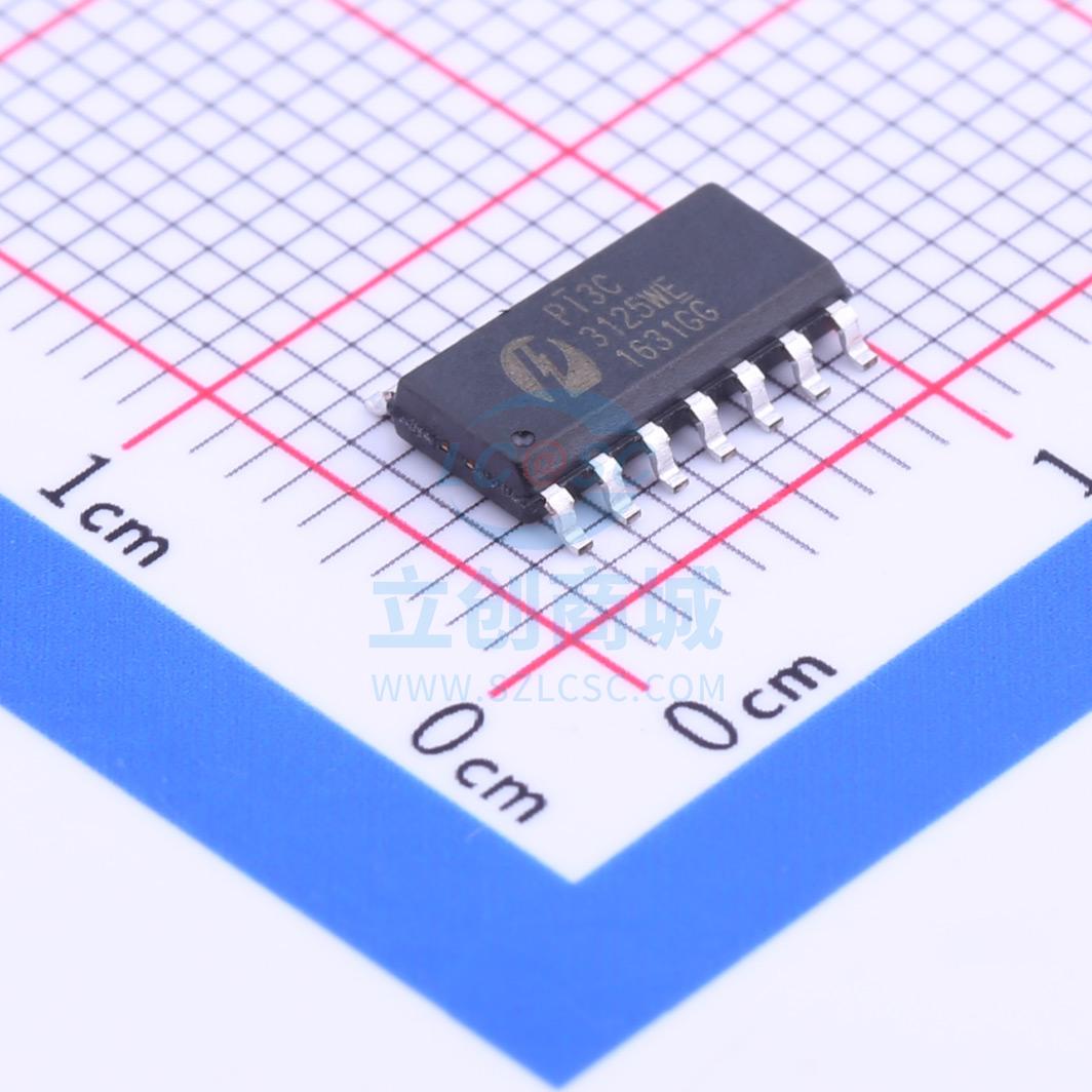 信号开关/编解码器/多路复用器 PI3C3125WE SOIC-14_150mil PERIC