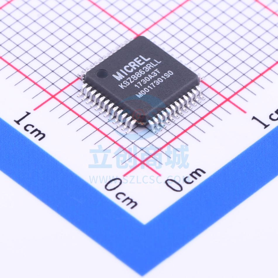 以太网芯片 KSZ8863RLL LQFP-48_7x7x05P MICROCHIP(美国微芯)
