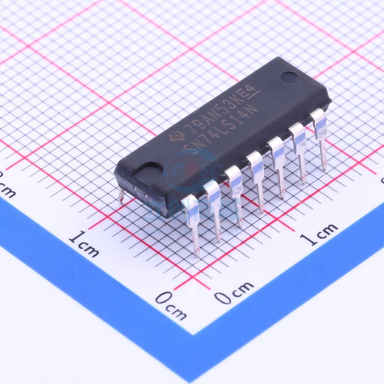 反相器 SN74LS14N PDIP-14 TI 全新原装进口