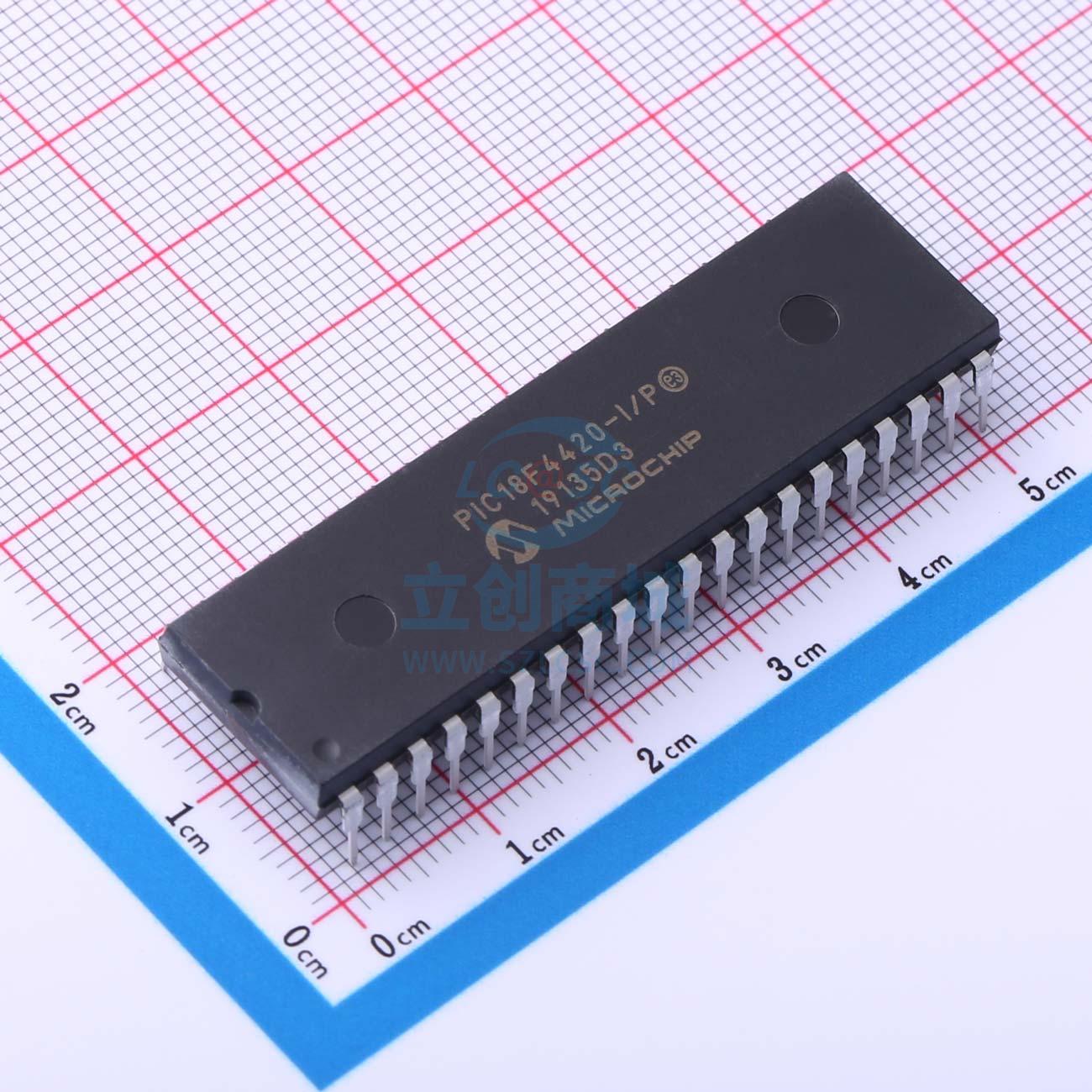 单片机(MCU/MPU/SOC) PIC18F4420-I/P PDIP-40 MIC 全新原装进口