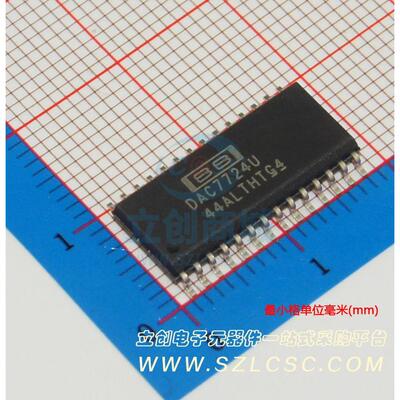 数模转换芯片DAC DAC7724 SOIC-28_300mil TI 全新原装进口