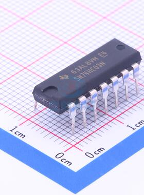 逻辑门 SN74HC03N DIP-14 TI全新原装进口