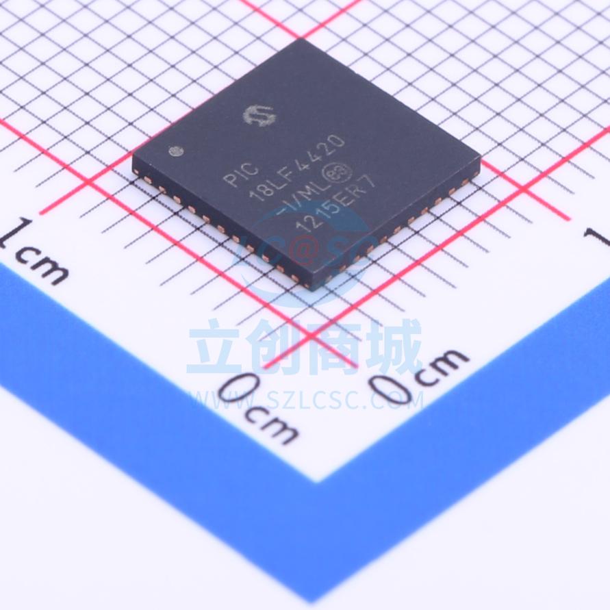 单片机(MCU/MPU/SOC) PIC18LF4420-I/ML QFN-44 MIC 全新原装进口