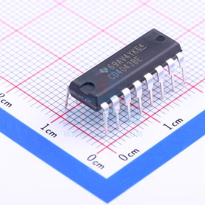 锁存器 CD4043BE DIP-16 TI()