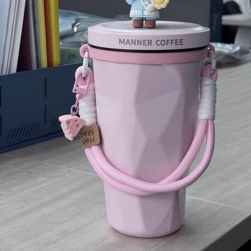 适用于Manner水杯杯套咖啡杯通用手提绳保温杯杯套特百惠手提挂绳