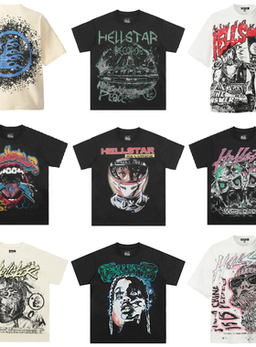 2025高版本Hellstar地狱之星美式高街Vintage男女VTG短袖T恤潮牌