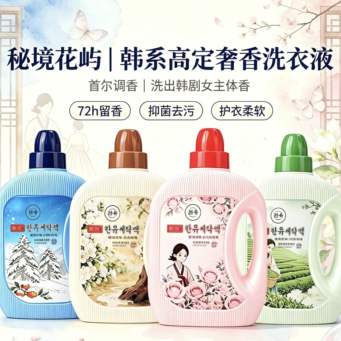 韩悠大容量香氛洗衣液持久留香