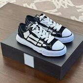 三原康裕联名骨头鞋 溶解鞋 休闲潮流增高帆布鞋 板鞋 余文乐明星同款