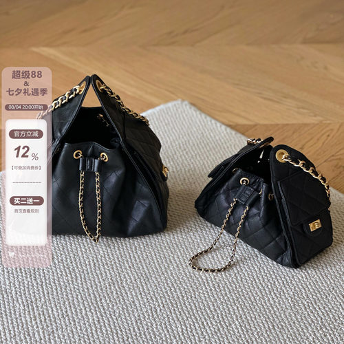 小香风25c水桶包女腋下托特包
