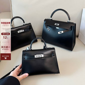 真皮百搭box牛皮二代小方包包女2025秋冬高级感手提单肩斜挎包包