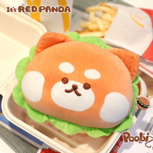 都是小熊猫便利店系列汉堡零钱包