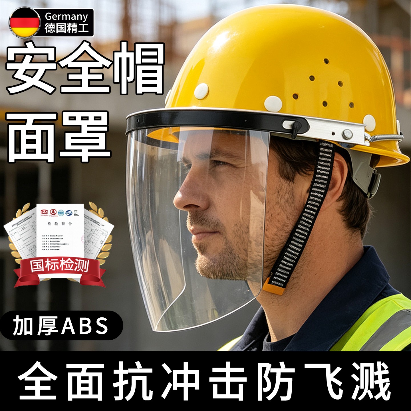 安全帽式打草面屏焊工割草机打磨