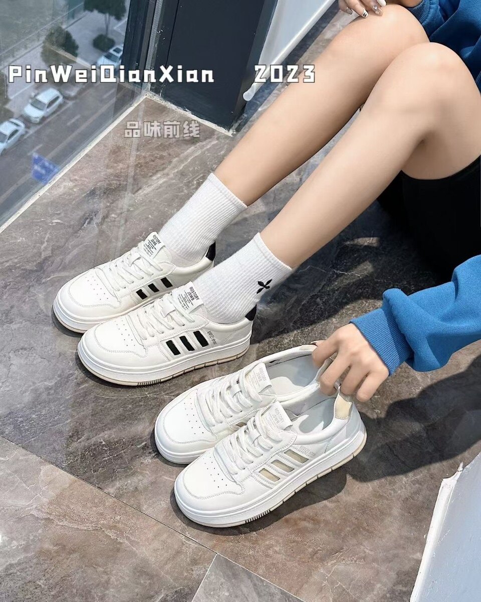 真皮厚底小白鞋女2026年春季新款头层牛皮平跟休闲鞋单鞋品味
