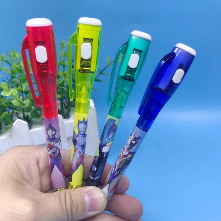 奥特曼隐形笔卡通动漫奥特隐形灯照笔卡通儿童魔术消失笔消除笔