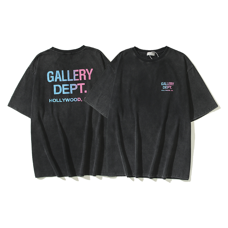 GALLERYDEPT幻彩字母短袖T恤