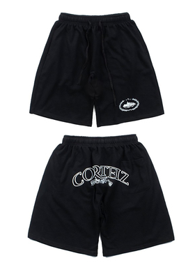 美式高街CRTZ夏季嘻哈街头复古休闲欧美UKDRIPDRILL五分短裤卫裤