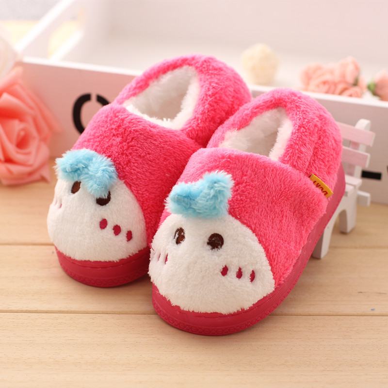 Chaussons enfants en suède pour hiver - semelle caoutchouc - Ref 1010294 Image 1