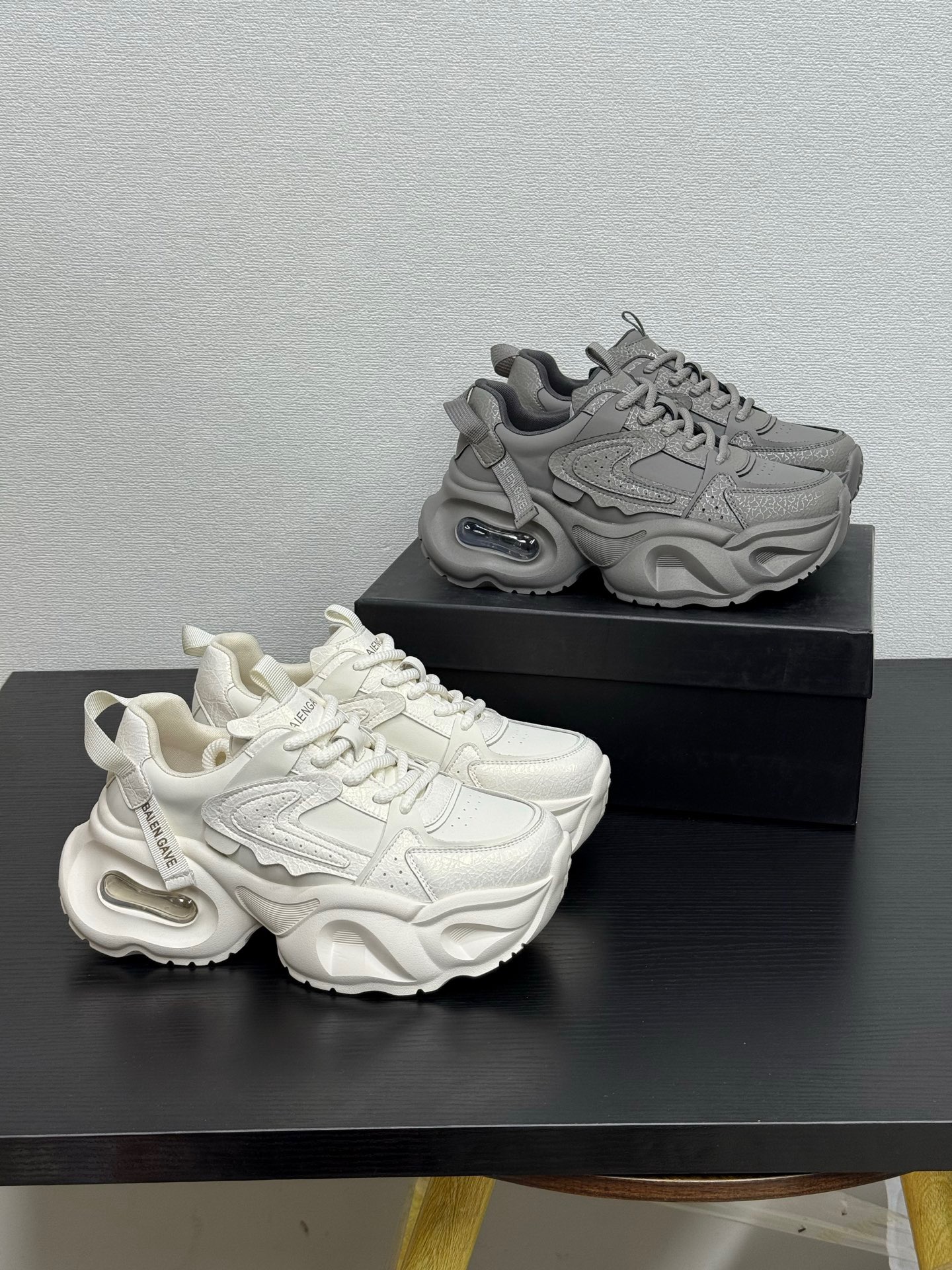 ASH YGF2025秋冬新款真皮厚底增高休闲运动鞋女百搭透气老爹鞋