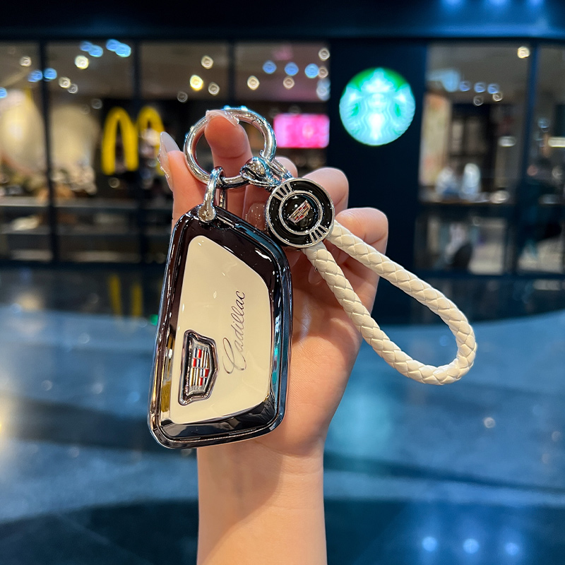 适用凯迪拉克xt5钥匙套ct5车xt4/xts/xt6/ct6女atsl/ct4包gt4扣壳