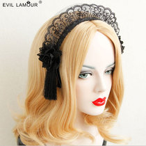 Cos anime Lolita lace tassel hair hoop Japanese Tokyo antique headdress dance performance exaggerated headdress girl