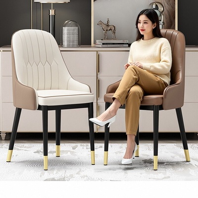 椅子家用简约餐桌椅餐厅凳子咖啡椅轻奢高级靠背椅休闲椅北欧餐椅