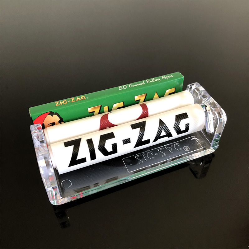 7厘米绿老头手动卷烟器缺角白色