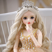 3分娃娃头围22 60厘米娃娃女孩头饰 24cm专用 发饰