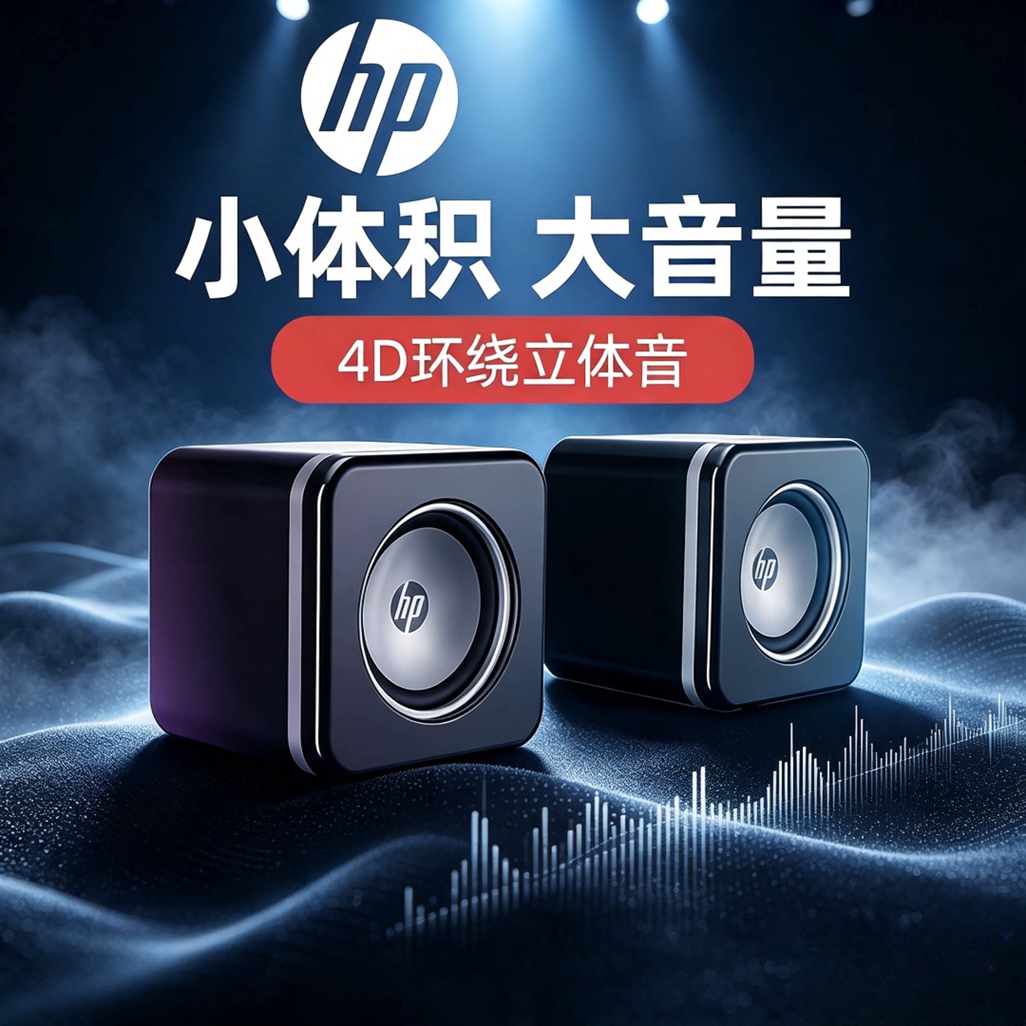 HP惠普NS1pro音响多媒体电脑笔记本台式音箱桌面迷你低音游戏办公