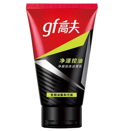 高夫竹炭净源泡沫男士去油洁面乳
