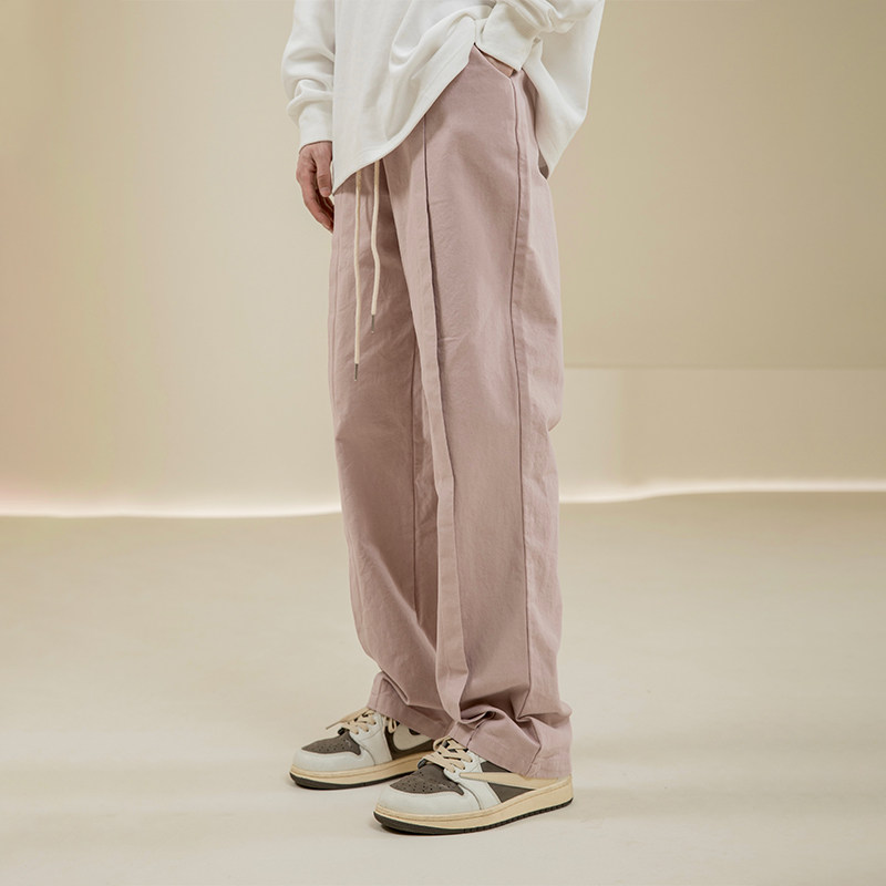 烦恼的Octopusl潮牌美式滑板直筒长裤街头复古宽松男女松紧休闲裤,男装,休闲裤,淘宝优惠券,粉丝福利购,淘宝优惠卷