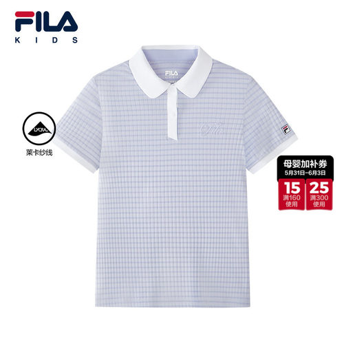 FILA斐乐女中大童短袖POLO