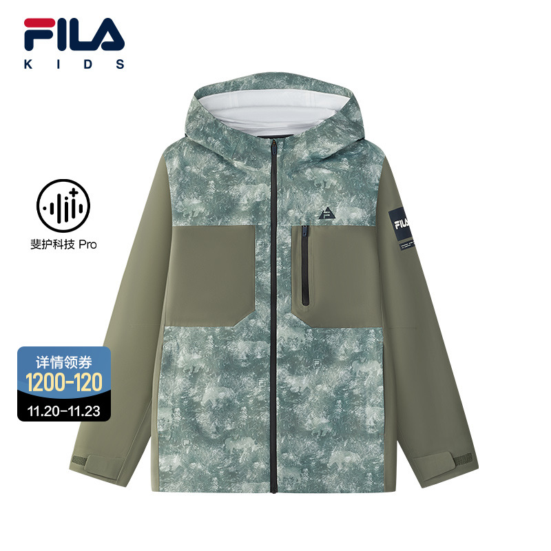 FILA斐乐男中大童户外外套