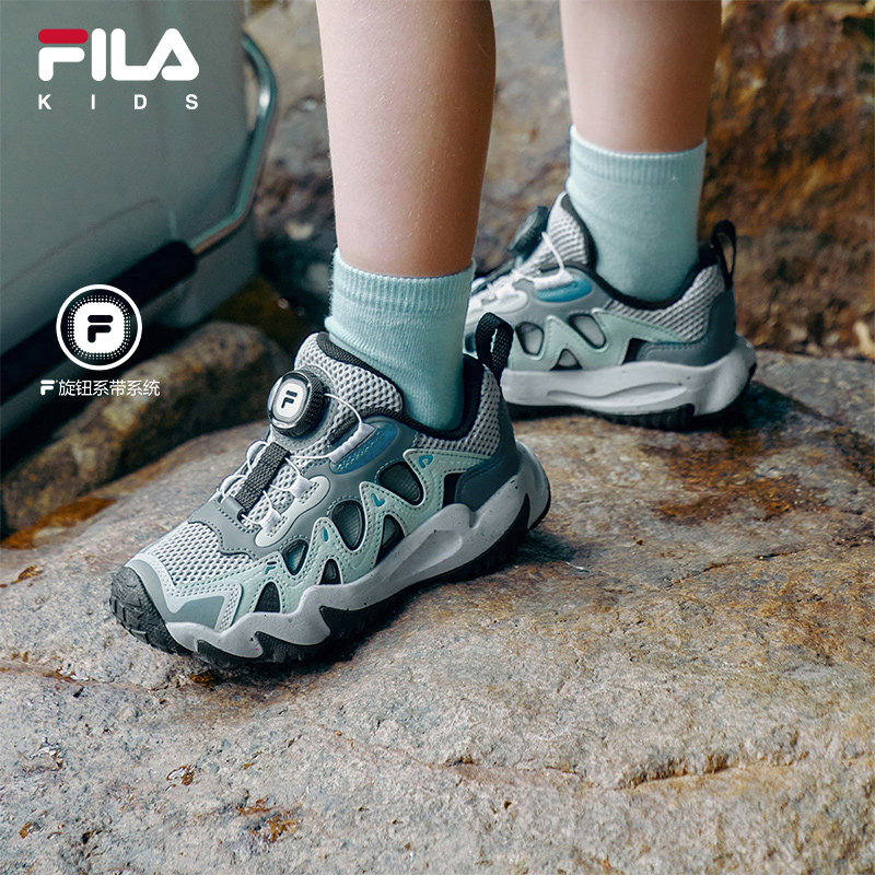 虎爪|FILA斐乐儿童童鞋运动鞋2026年夏季新款男女小童镂空户外鞋