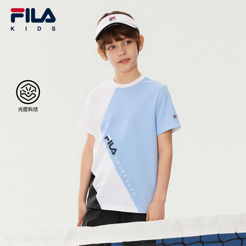 FILA斐乐男中大童短袖T恤