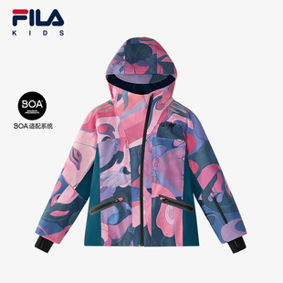 外套女中大童户外服冬装 JEAN联名儿童滑雪服冬季 JAMES FILA