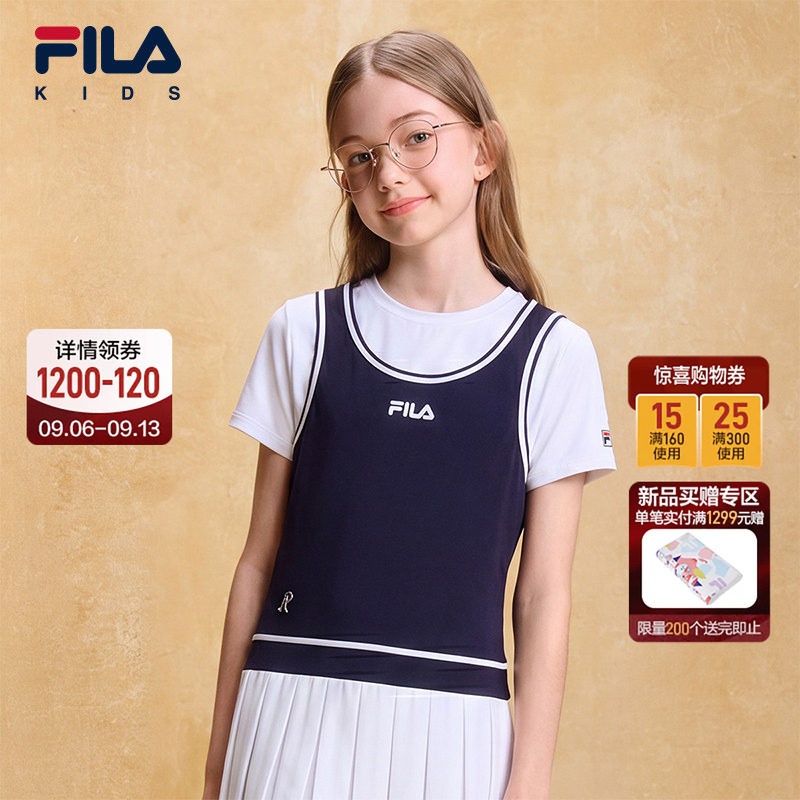 FILA斐乐女中大童连衣裙图片