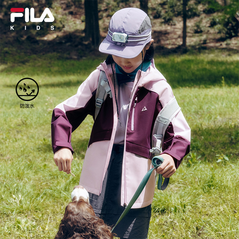 FILA斐乐男女中大童梭织外套