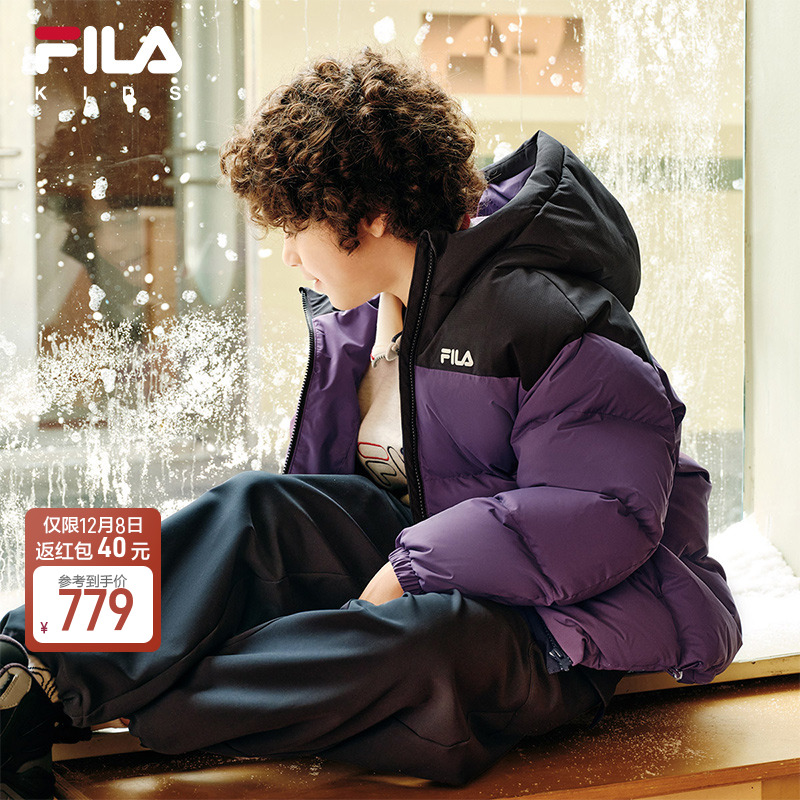 FILA斐乐男中大童常规羽绒服