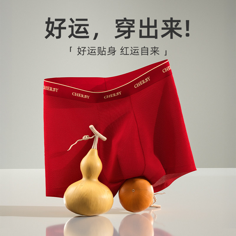 雷帝高高本命年大红内裤属马鸿运