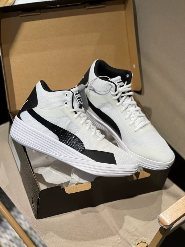 PUMA Clyde ALL-PRO мужские противоизносостойкие амортизационные кроссовки для баскетбола средней высоты 195512