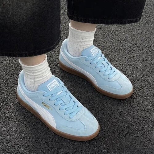 PUMA彪马新款女子蓝色T头翻