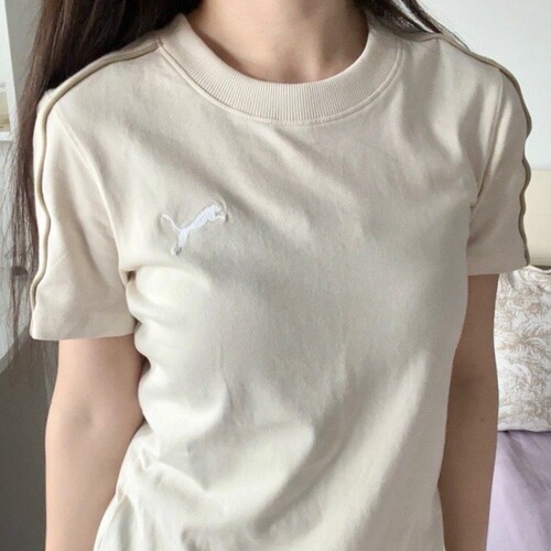PUMA彪马夏季女子纯棉刺绣短袖