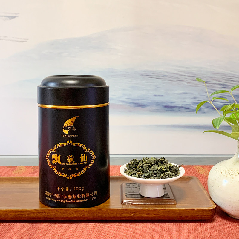 弘春铁观音 福建铁观音秋茶铁观音清香型铁观音茶叶100克小袋罐装